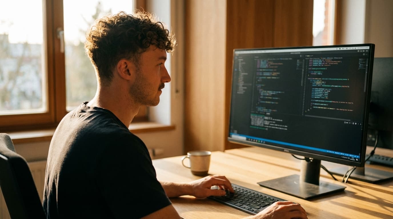 AI engineer working in an IDE