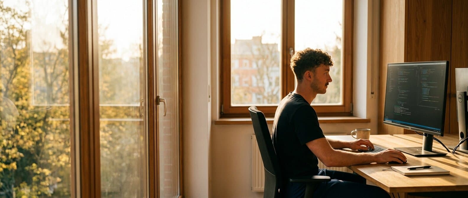 AI engineer working in an IDE